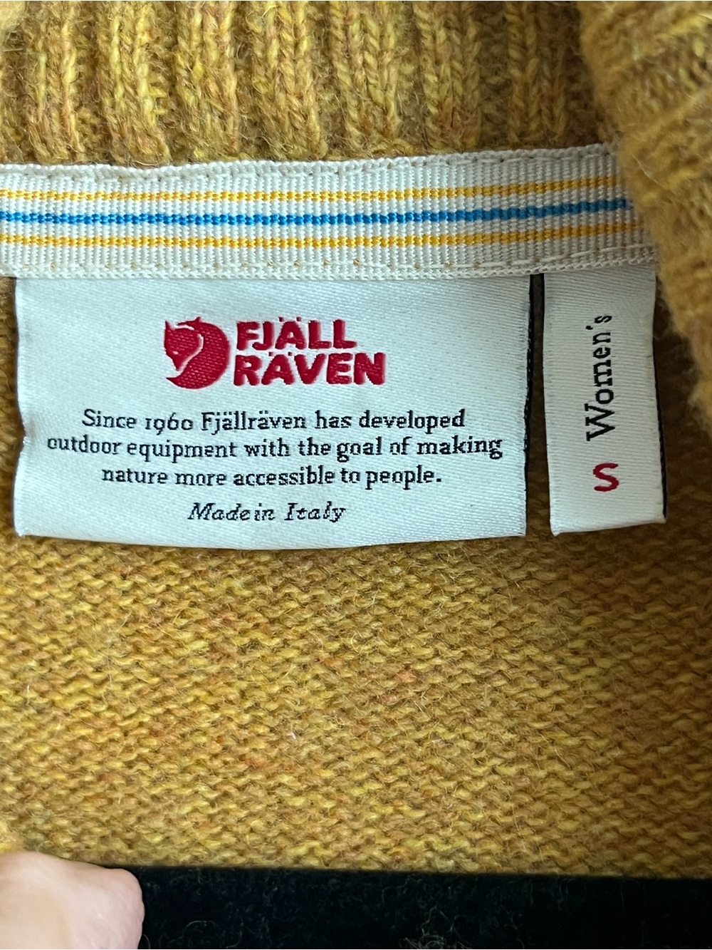 Fjallraven Acorn Wool Blend Re-Wool Greenland Sweater Sz S - Picture 8 of 8